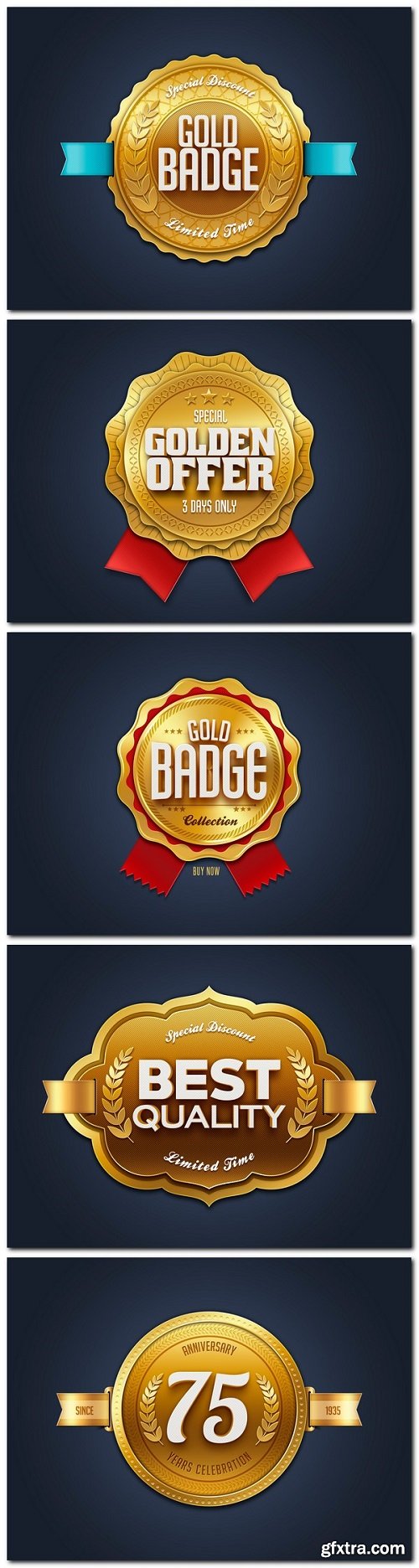 Gold Sale Badges