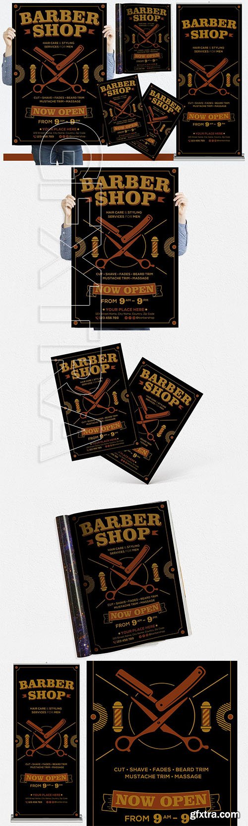 Barber Shop #01 Print Templates Pack