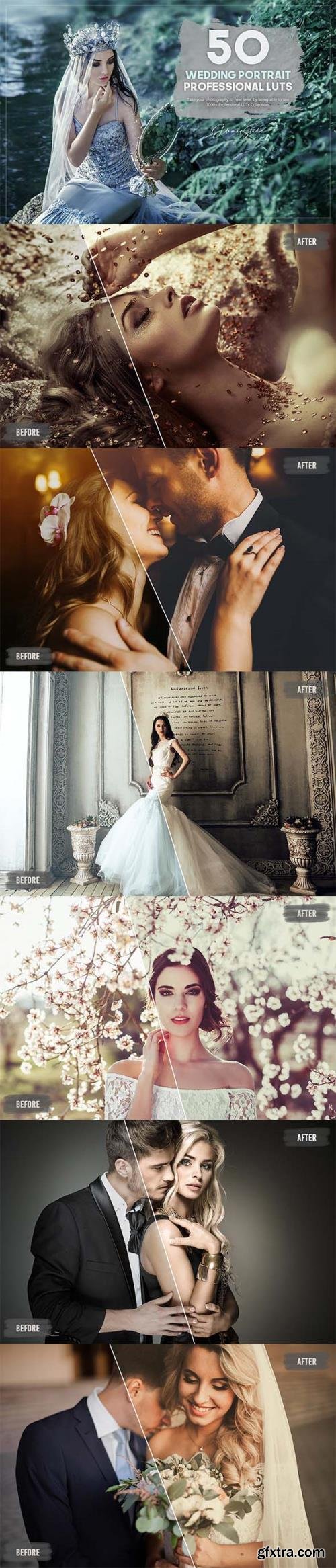 50 Wedding Portrait LUTs Pack