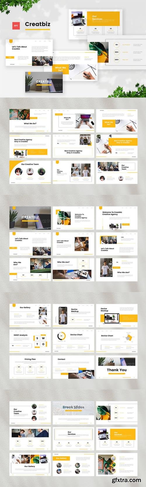 Creative Business Powerpoint, Keynote and Google Slides Template