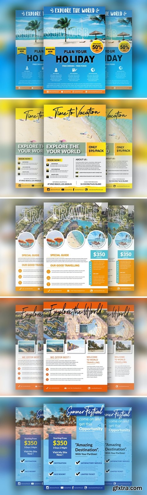 Summer and Travel Flyer Template