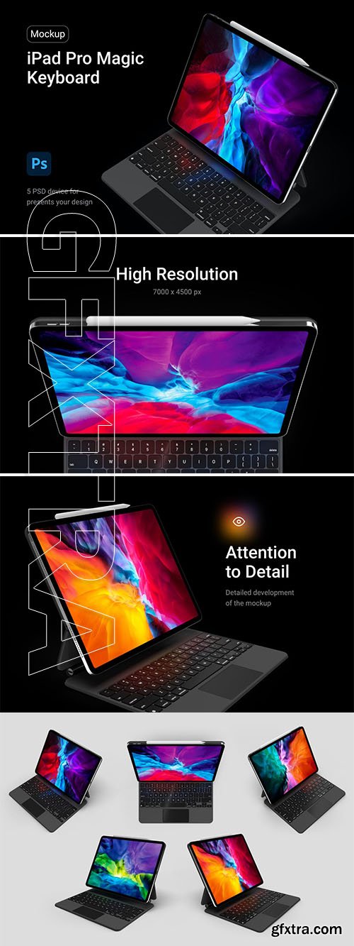 iPad Pro Magic Keyboard Mockup