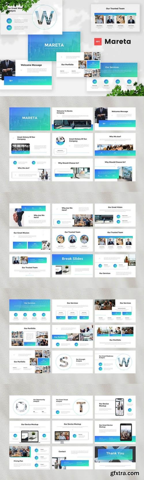 Business Modern Powerpoint, Keynote and Google Slides Template