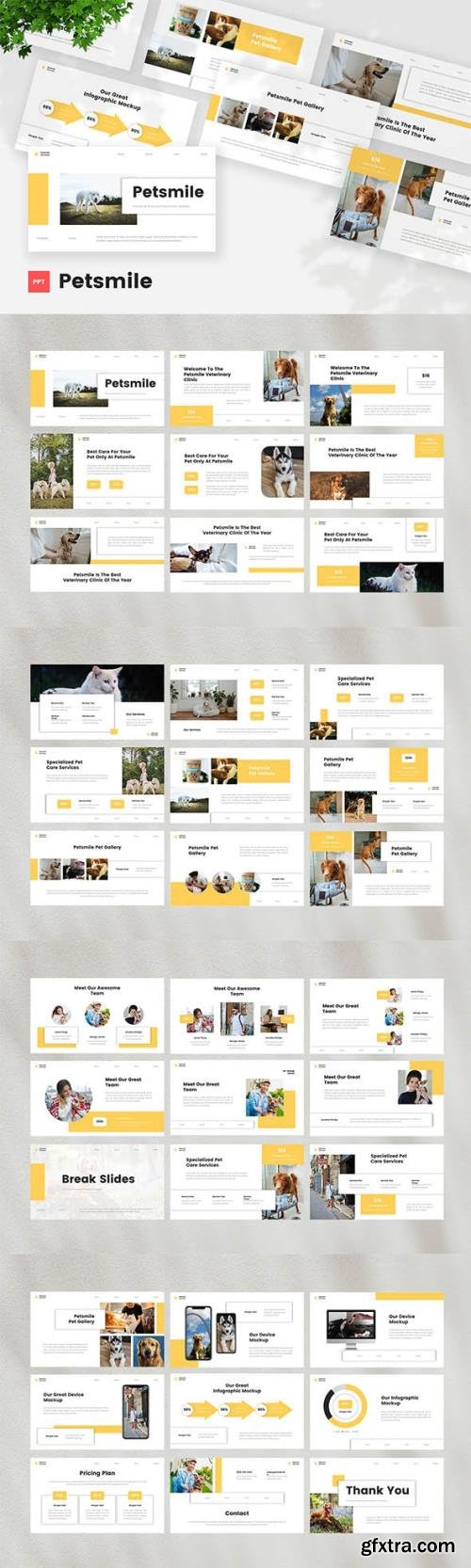 Pet Care & Vetenary Powerpoint, Keynote and Google Slides Template