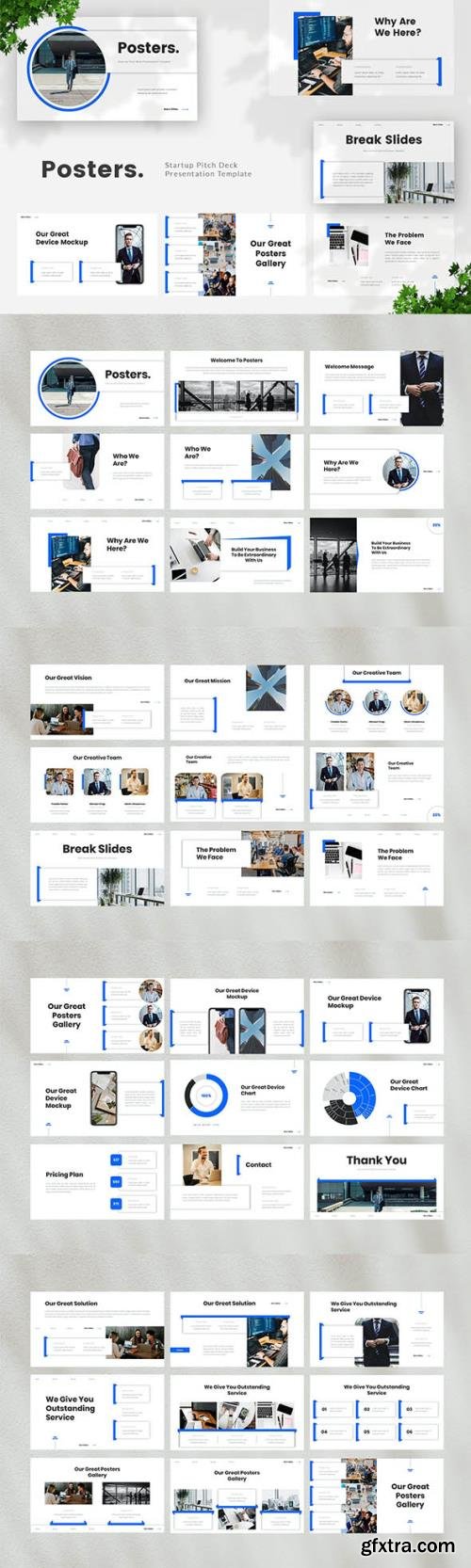 Startup Pitch Deck Powerpoint, Keynote and Google Slides Template