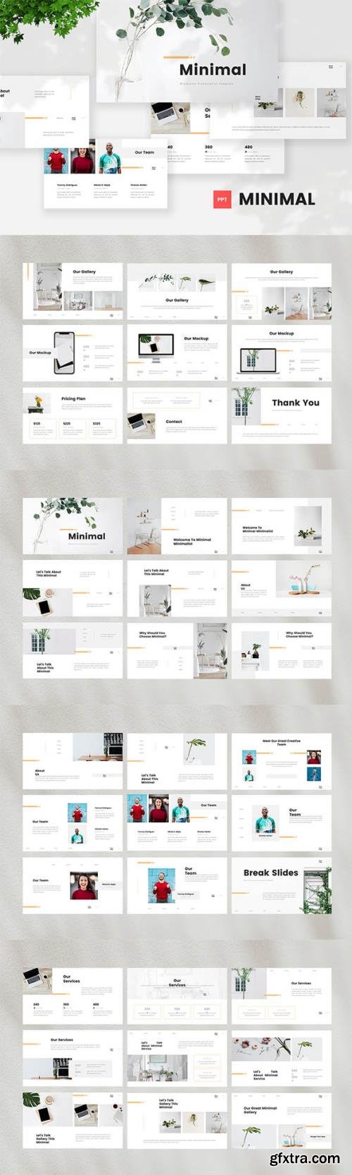 Minimalist Powerpoint, Keynote and Google Slides Template