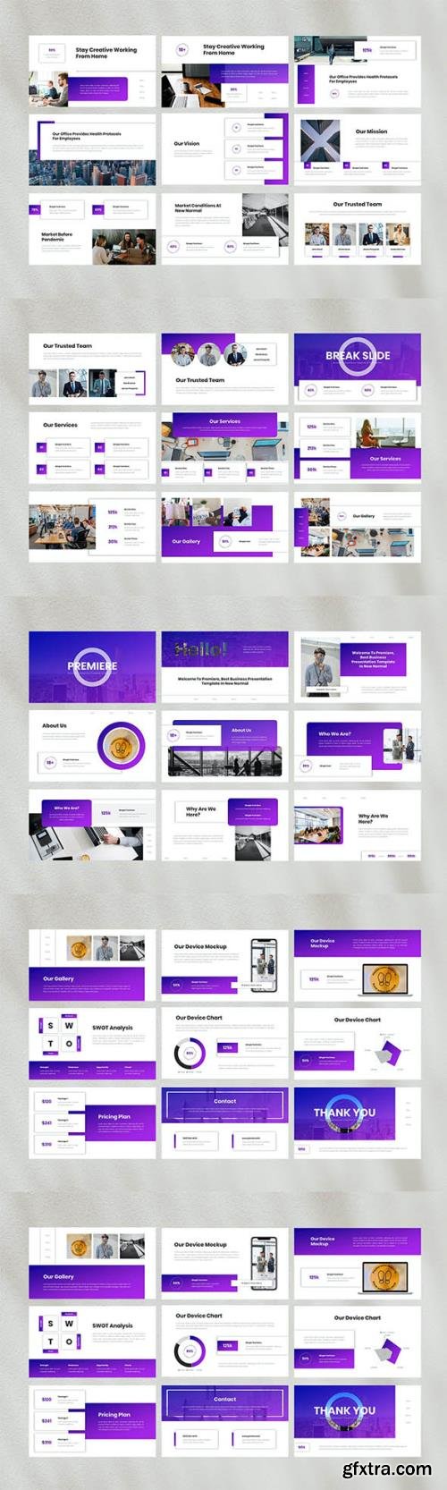 Simple Business Powerpoint, Keynote and Google Slides Template