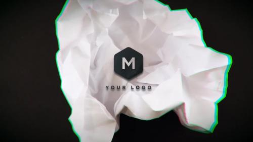 MotionArray - Stop Motion Paper Unfold Logo - 903407