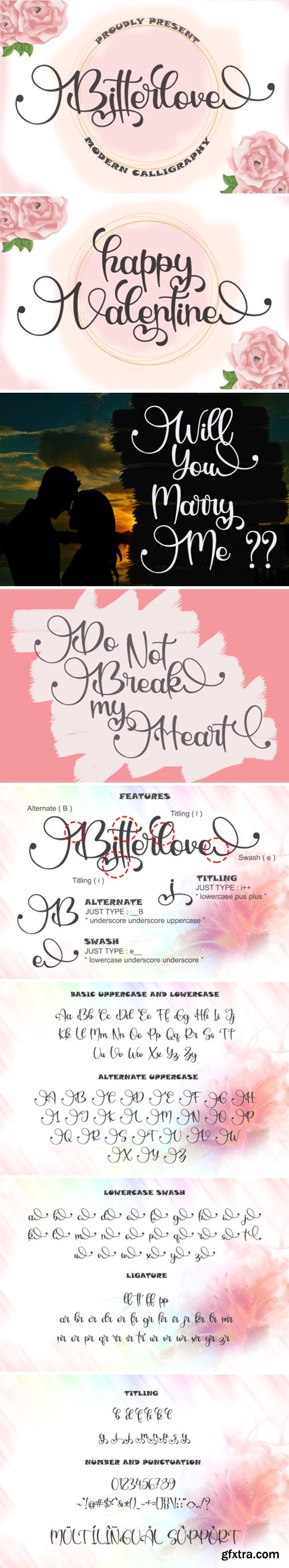 Bitterlove Font