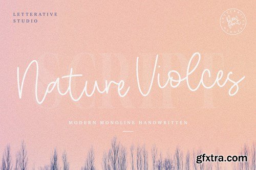 Nature Violces Script Font