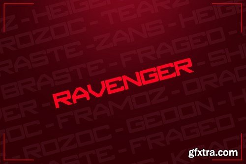 RAVENGER EXCLUSIVE DISPLAY FONT