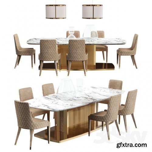 DV Home TABLE Set 3d model