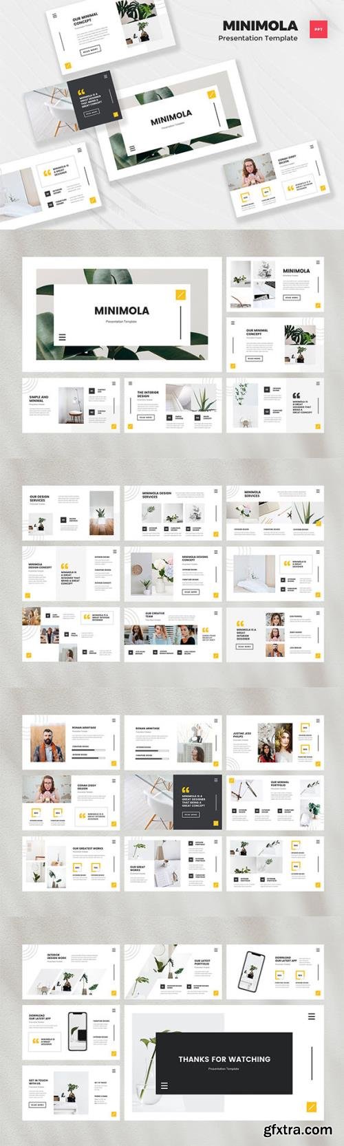 Minimalist Powerpoint, Keynote and Google Slides Template