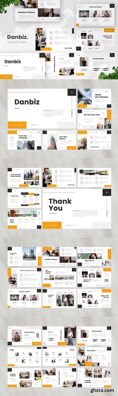 Business Powerpoint, Keynote and Google Slides Template