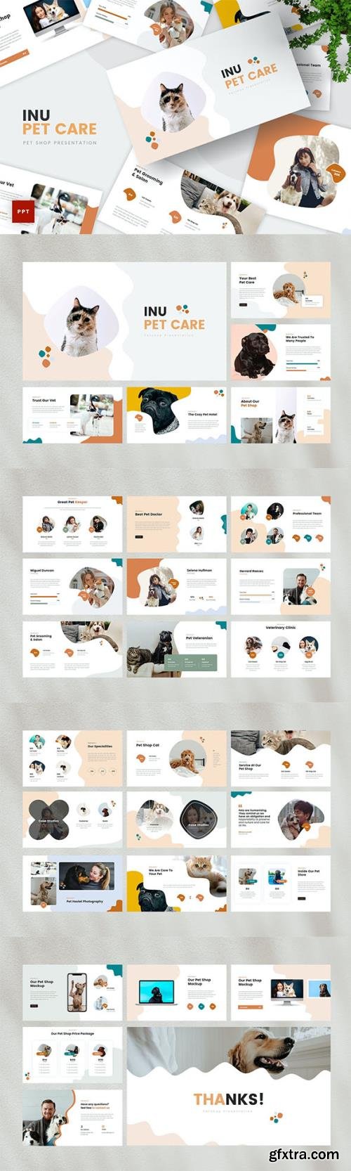 Pet Care Powerpoint, Keynote and Google Slides Template