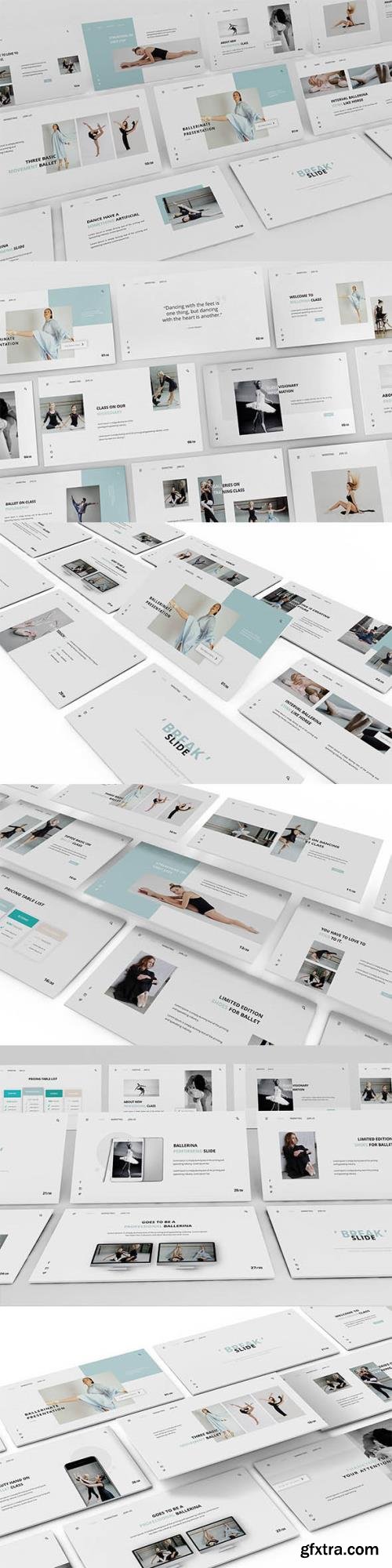 Ballerinate Powerpoint, Keynote and Google Slides Presentation Template