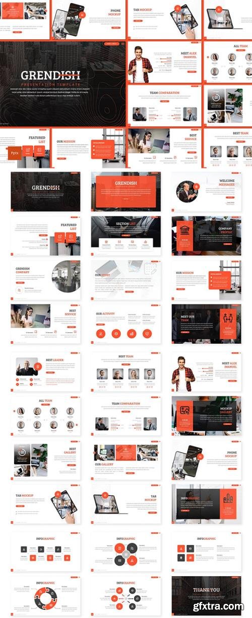 Grendish - Multipurpose Powerpoint, Keynote and Google Slides Template