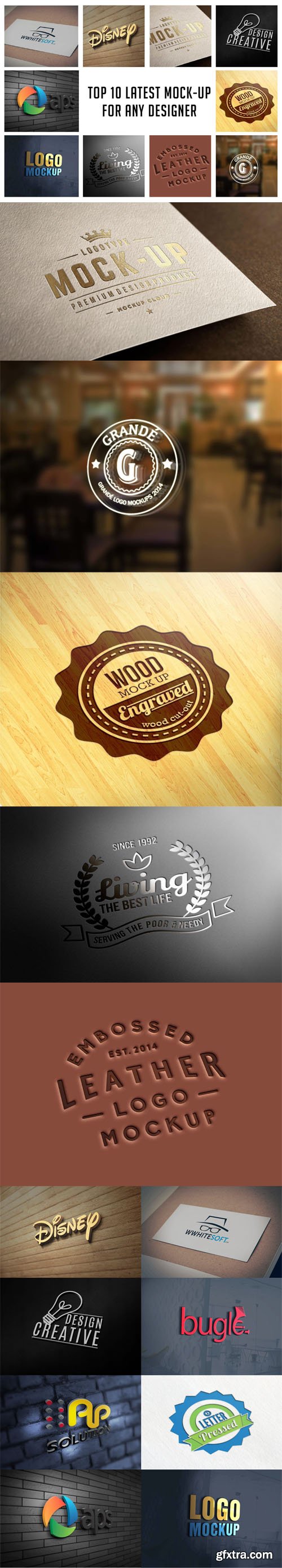 Top 10 Logo PSD Mockups Collection