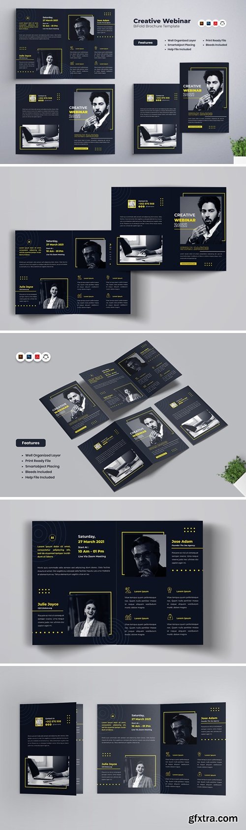 Creative Webinar Bifold Brochure