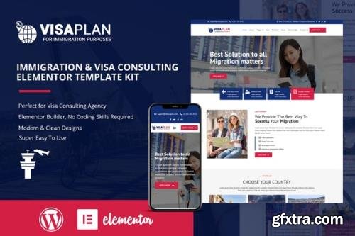 ThemeForest - VisaPlan v1.0.0 - Immigration & Visa Consulting Elementor Template Kit - 30133731