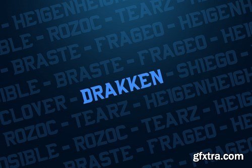 DRAKKEN EXCLUSIVE DISPLAY FONT