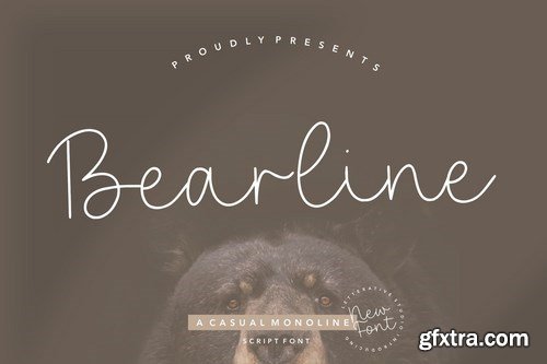 Bearline Signature Font