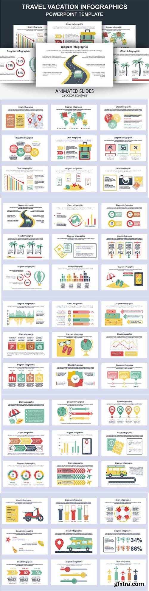 Travel Infographics Powerpoint Animated Slides