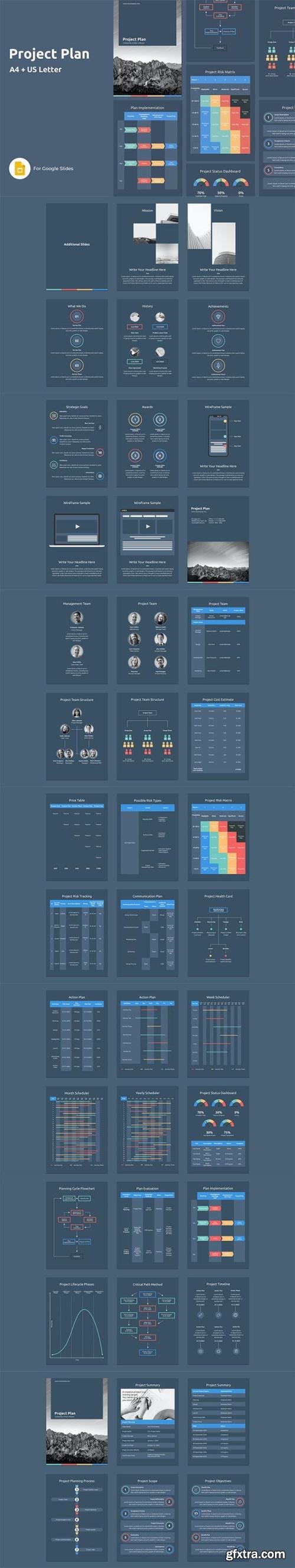 Project Plan - A4 Vertical Google Slides Template