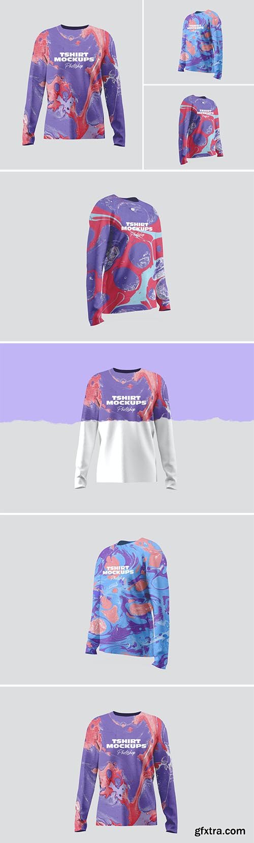 Long Sleeve T-shirt Mockups