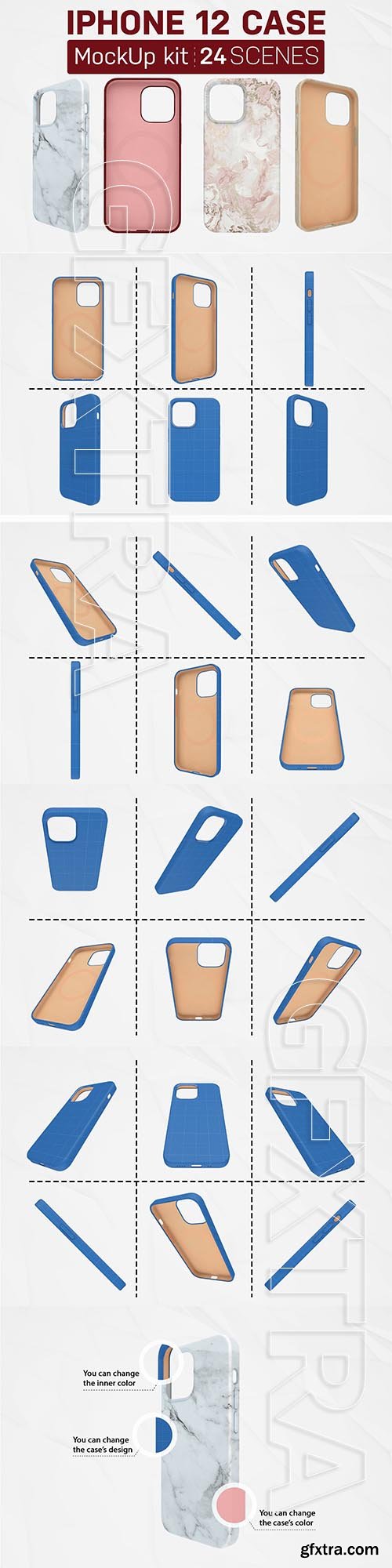 CreativeMarket - iPhone 12 Case Kit 5808839