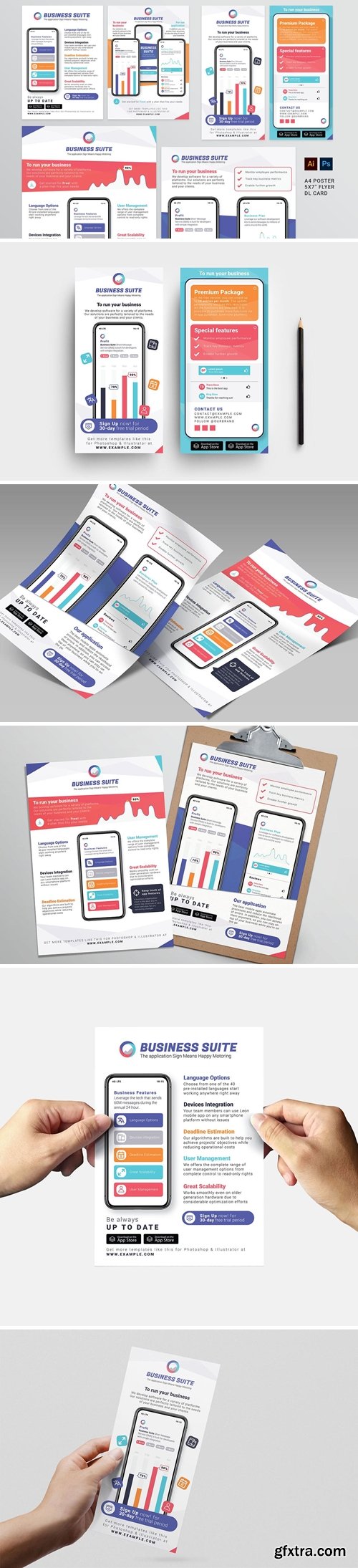 Mobile App Flyer Templates