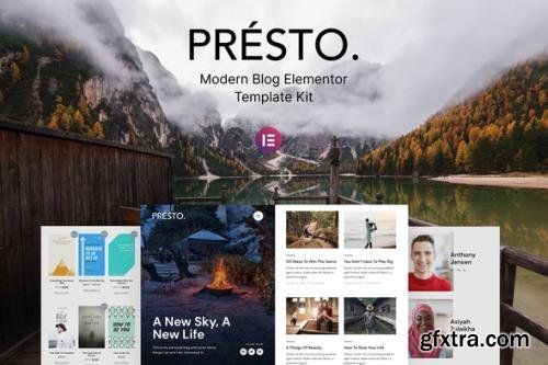 ThemeForest - Presto v1.0.1 - Modern Blog Elementor Template Kit - 30250808