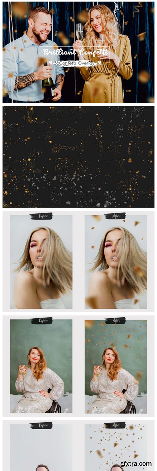 36 Brilliant Confetti Overlays 8065253