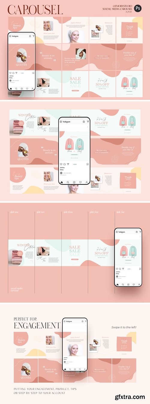 Playful - Carousel Template Instagram