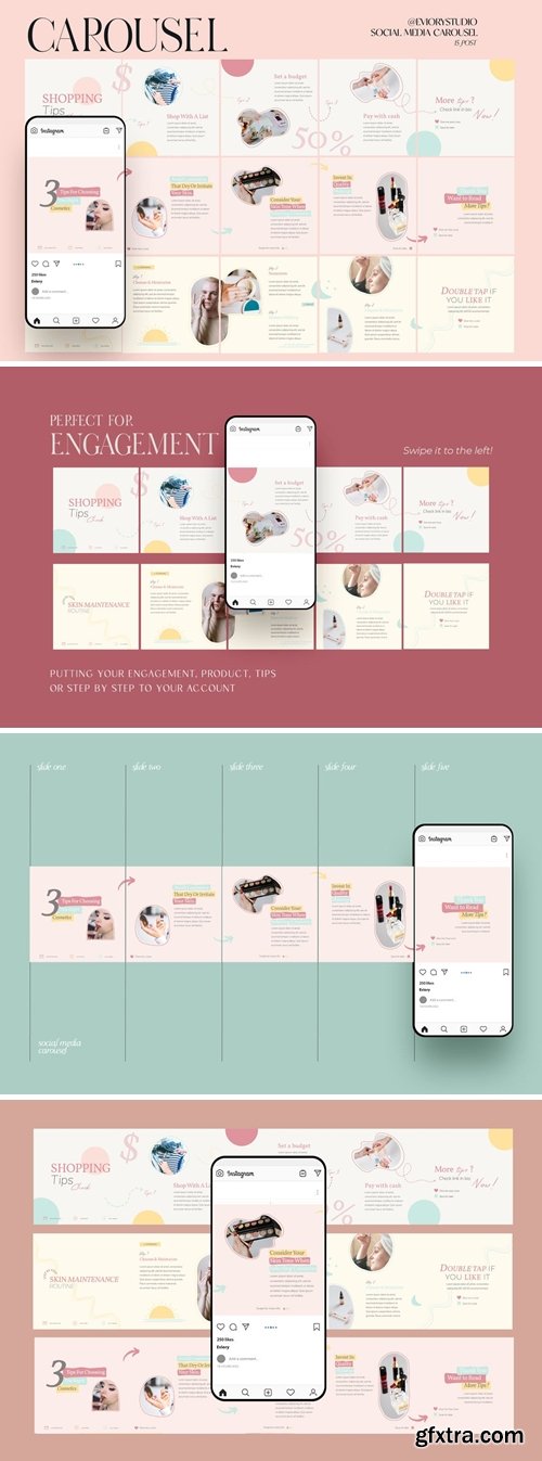 2021 Beauty Advisor - Carousel Instagram Template