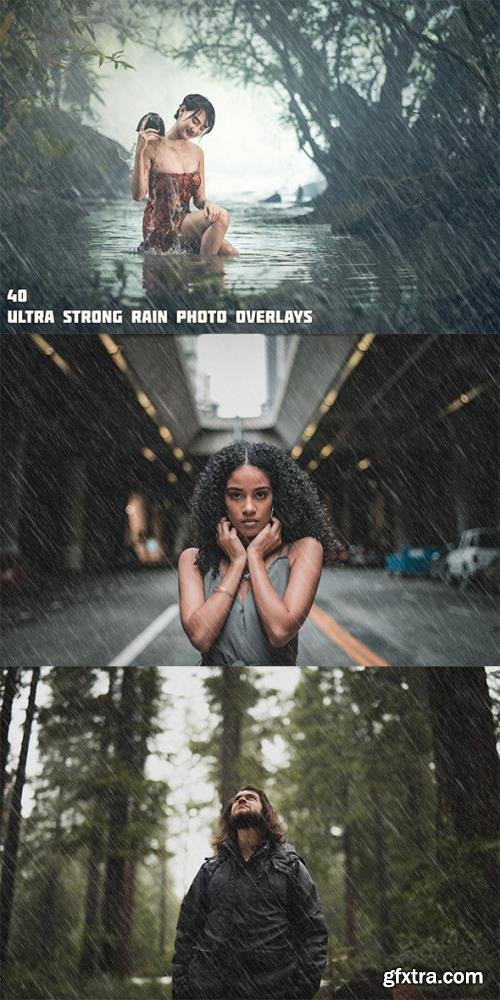 40 Ultra Strong Rain Photo Overlays