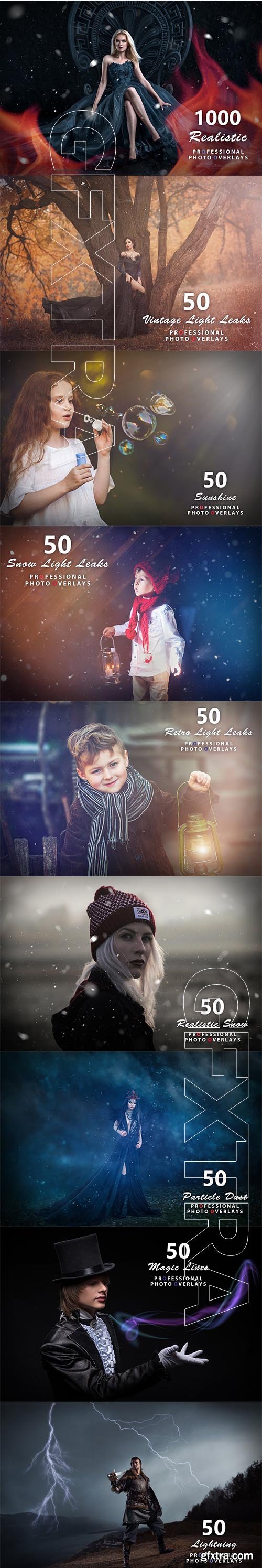 CreativeMarket - 1000+ Realistic Photo Overlays 5347879