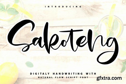 Sakoteng Handwriting Script Font