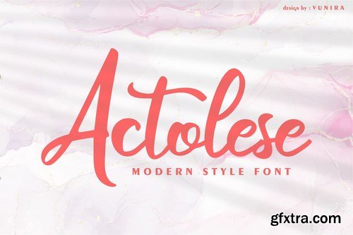 Actolese Modern Style Font