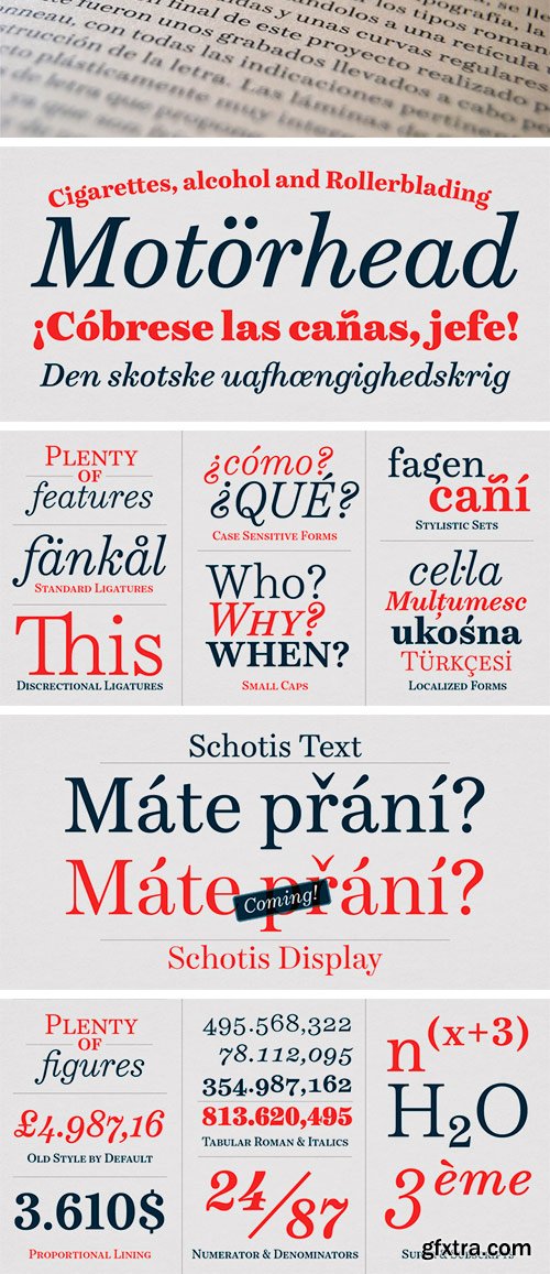 Schotis Text Font Family