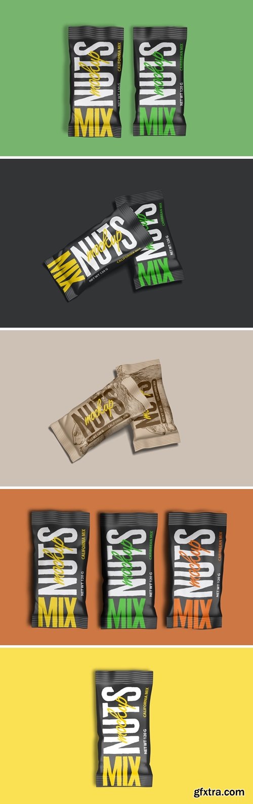 Nuts Snack Bag Mockup