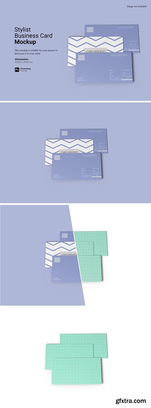 Stylist Business Card Mockup Template