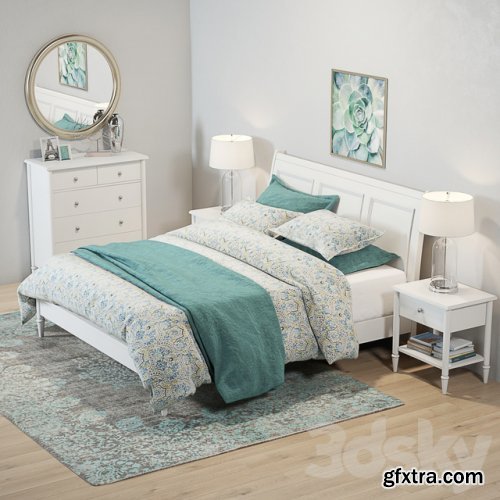 Pottery Barn Crosby White Bedroom set