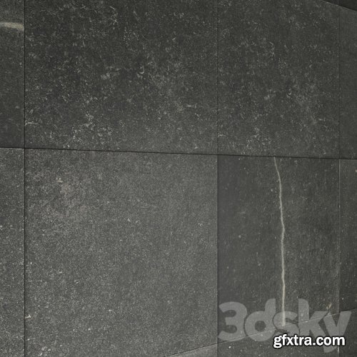 Black ceramic marble with multitexture fap Corona and Vray