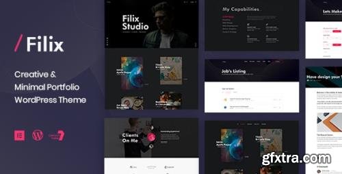 ThemeForest - Filix v1.2.5 - Creative Minimal Portfolio WordPress Theme - 23825359