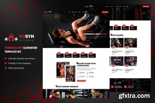 ThemeForest - FitGym v1.0.0 - Fitness & Gym Elementor Template Kit - 30233151