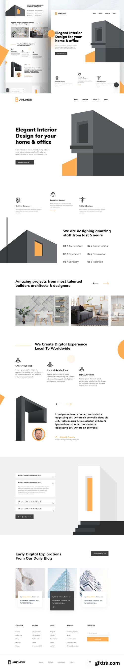 Architecture Figma Web Template