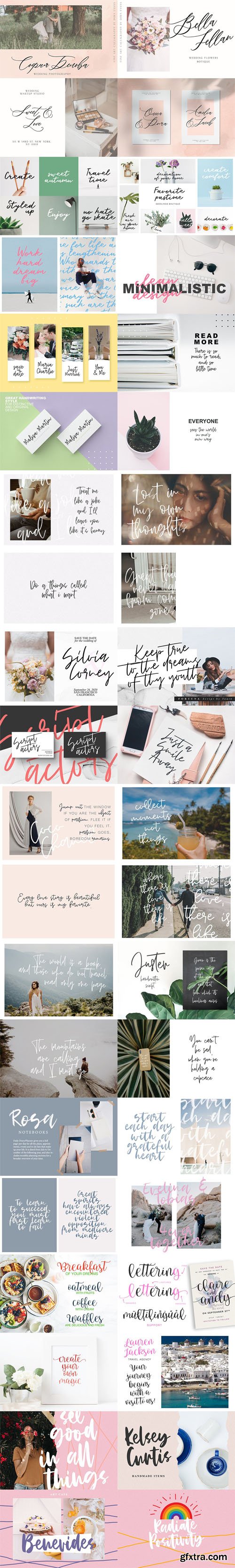 Largest Font Bundle - 290+ Typefaces Work in Cricut