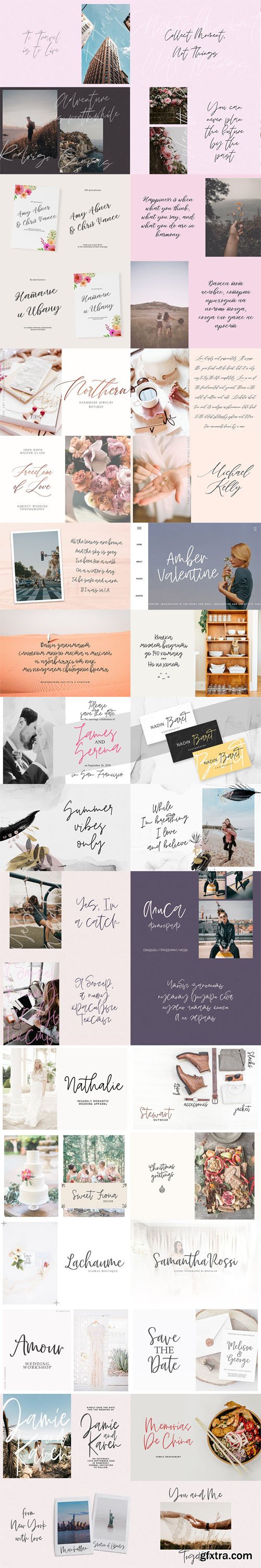 Largest Font Bundle - 290+ Typefaces Work in Cricut