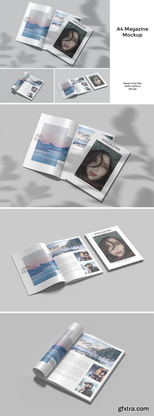 A4 Magazine Mockup